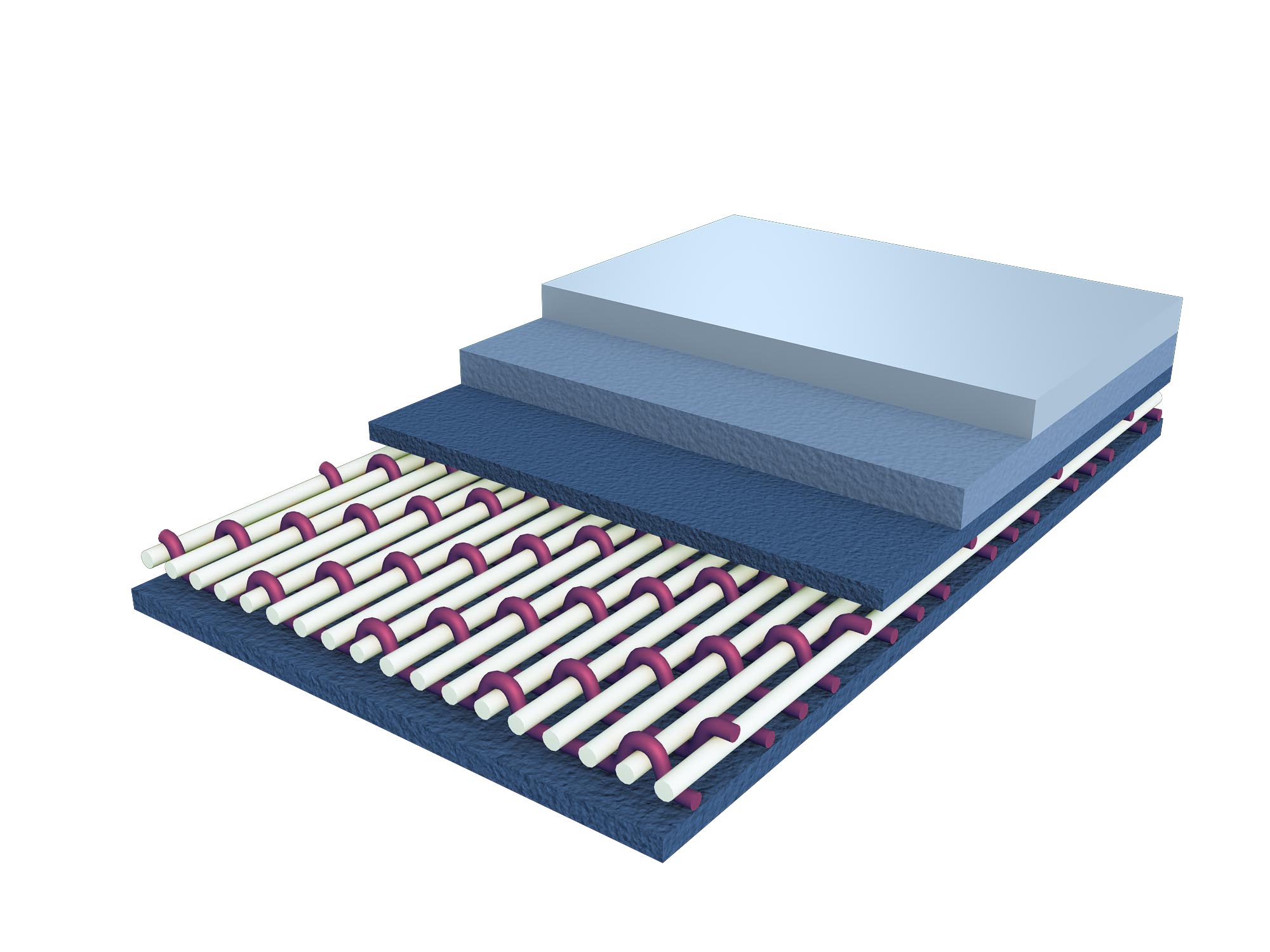 Illustrative press felt base fabric and fiber batt construction for tissue paper applications