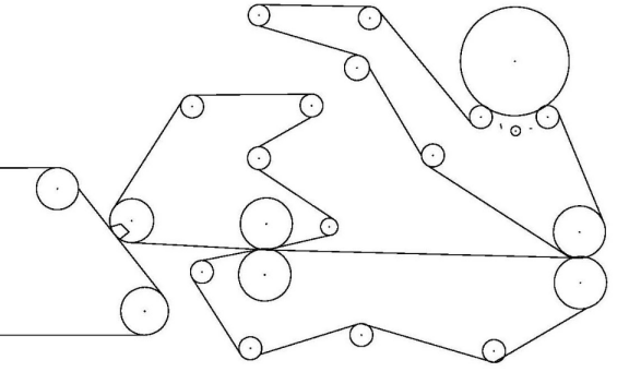 Specialty paper press section schematic